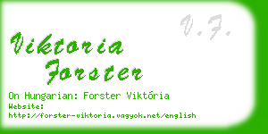 viktoria forster business card